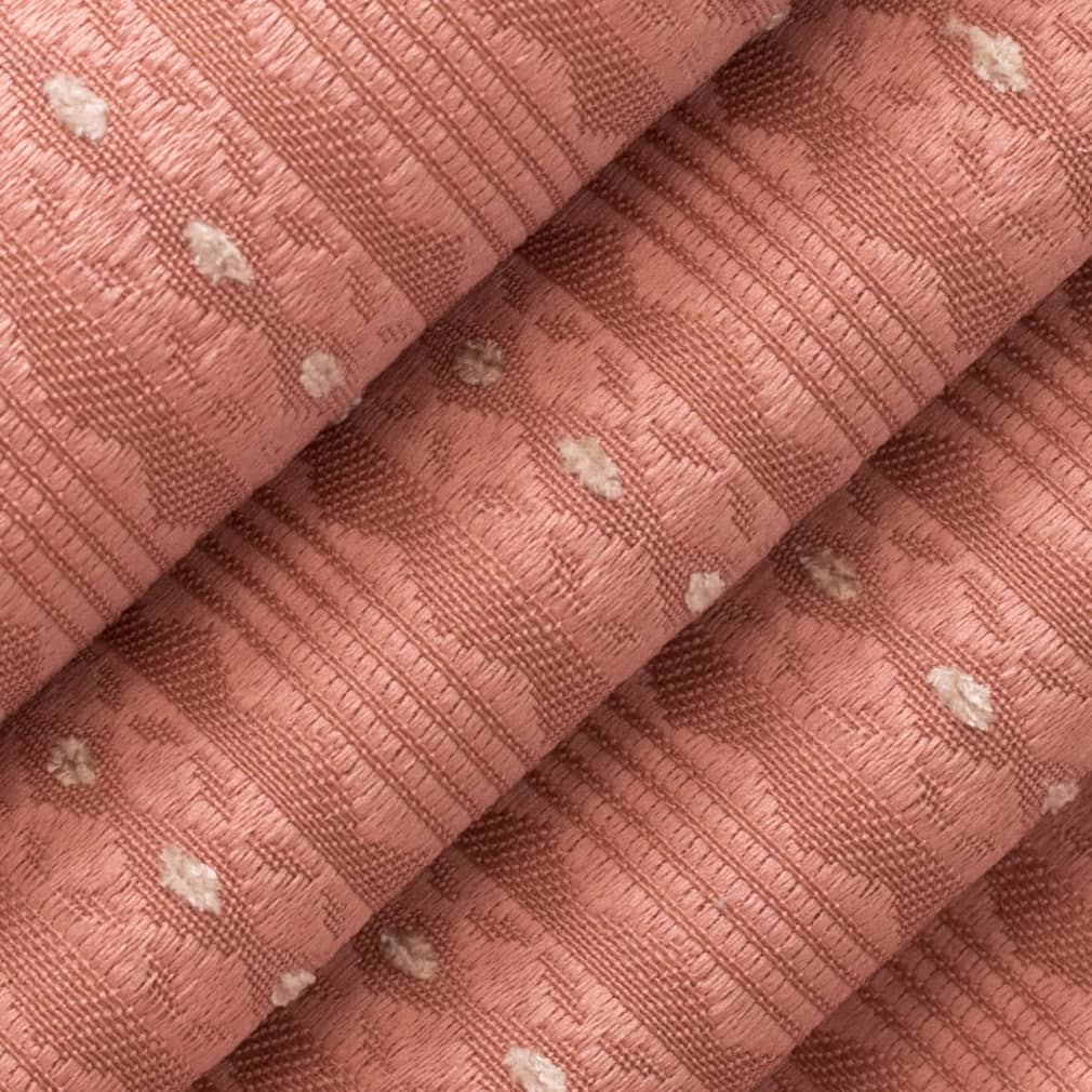 D4072 Stripe Rose Mona Coral & Peach,Pink Charlotte Fabrics