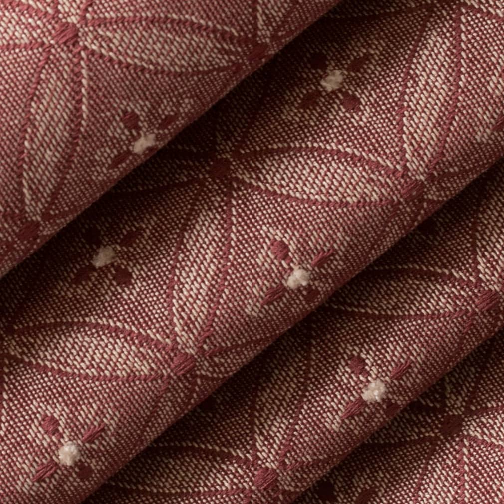D4083 Abstract & Geometric Garnet Bria Red & Burgundy Charlotte Fabrics