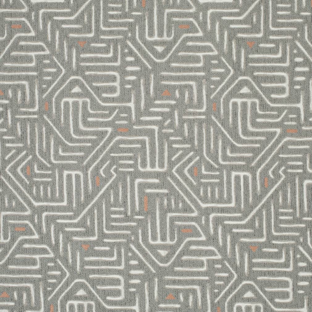 D4102 Abstract & Geometric,Global Grey & Silver Charlotte Fabrics Woven Patterns