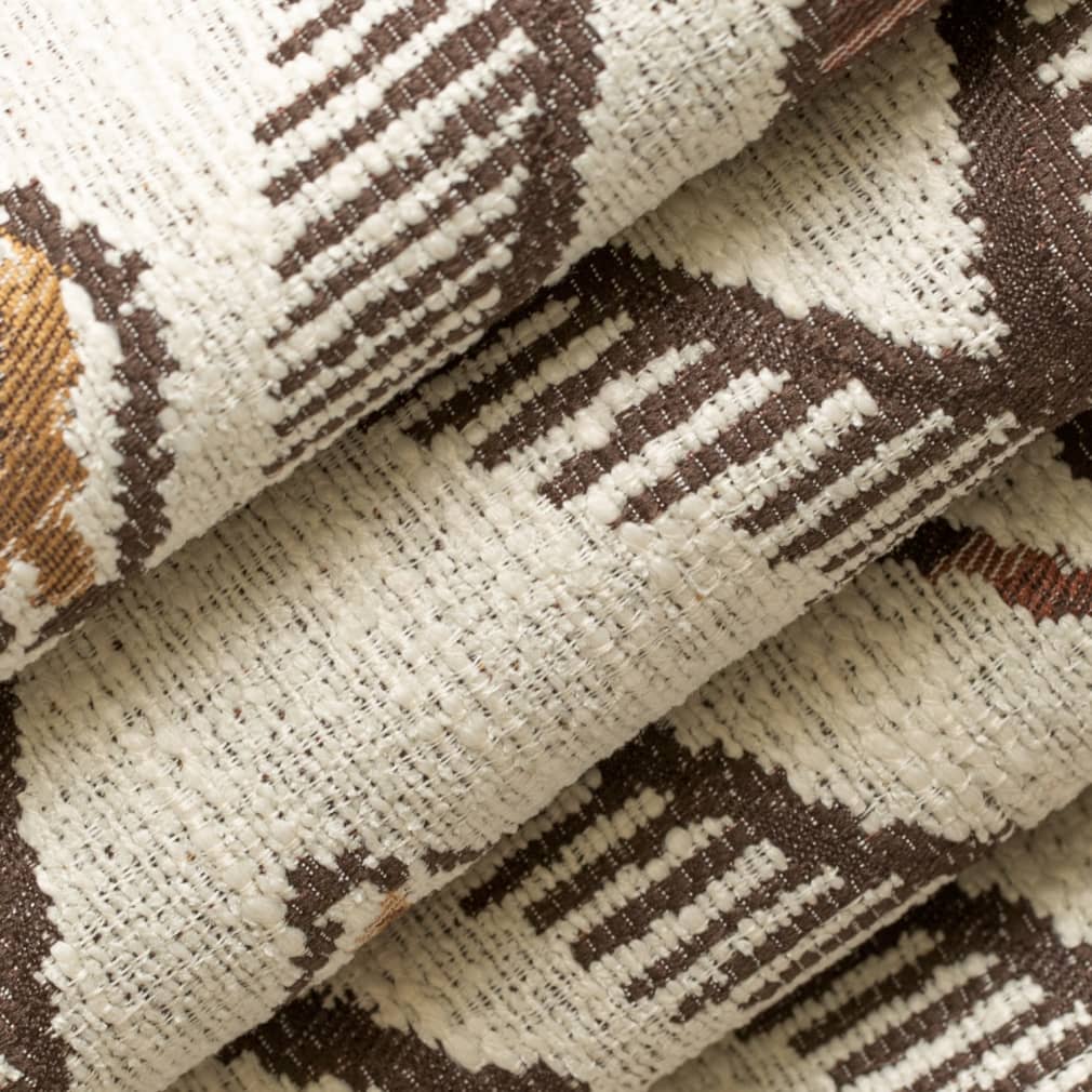 D4126 Abstract & Geometric,Global Umber Brown Charlotte Fabrics