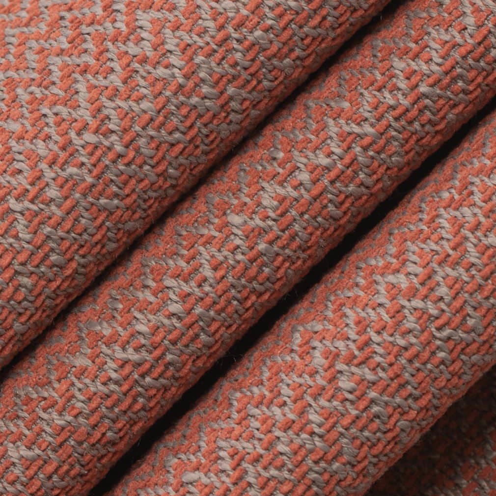 D4176 Herringbone & Chevron,Plain & Solid,Small Scale Brick Orange & Rust Charlotte Fabrics