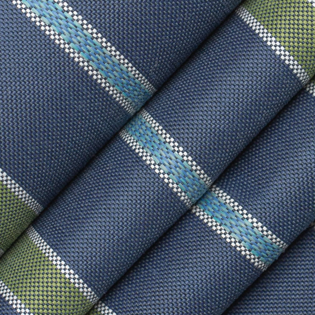 D4305 Stripe Royal Blue,Green Charlotte Fabrics