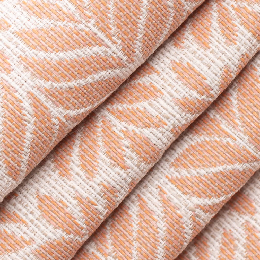 D4311 Abstract & Geometric Shell Coral & Peach,Orange & Rust Charlotte Fabrics