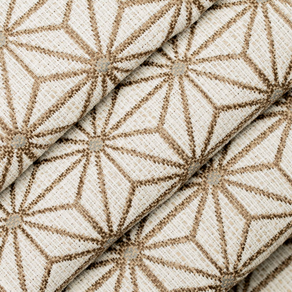 D4316 Abstract & Geometric Sand Beige & Taupe,Brown Charlotte Fabrics
