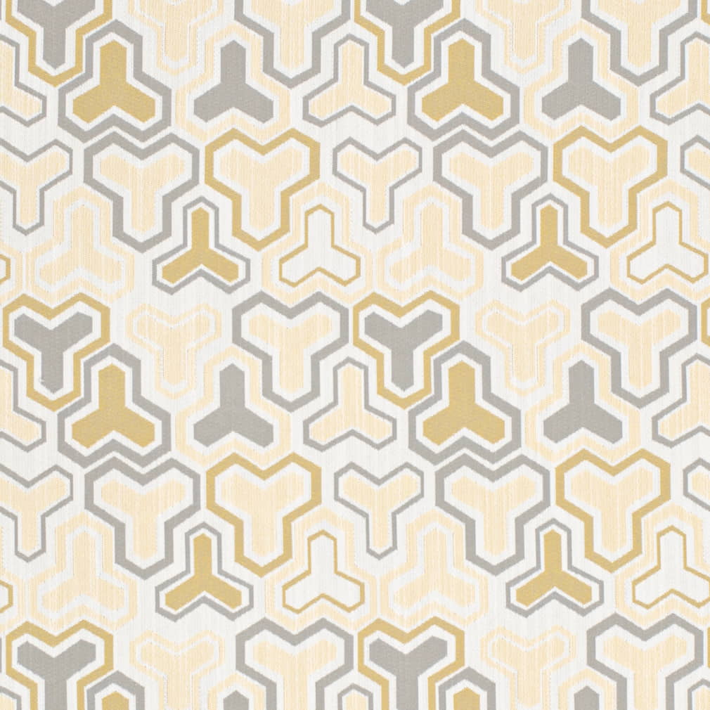 D4320 Abstract & Geometric Gold & Yellow Charlotte Fabrics Woven Patterns
