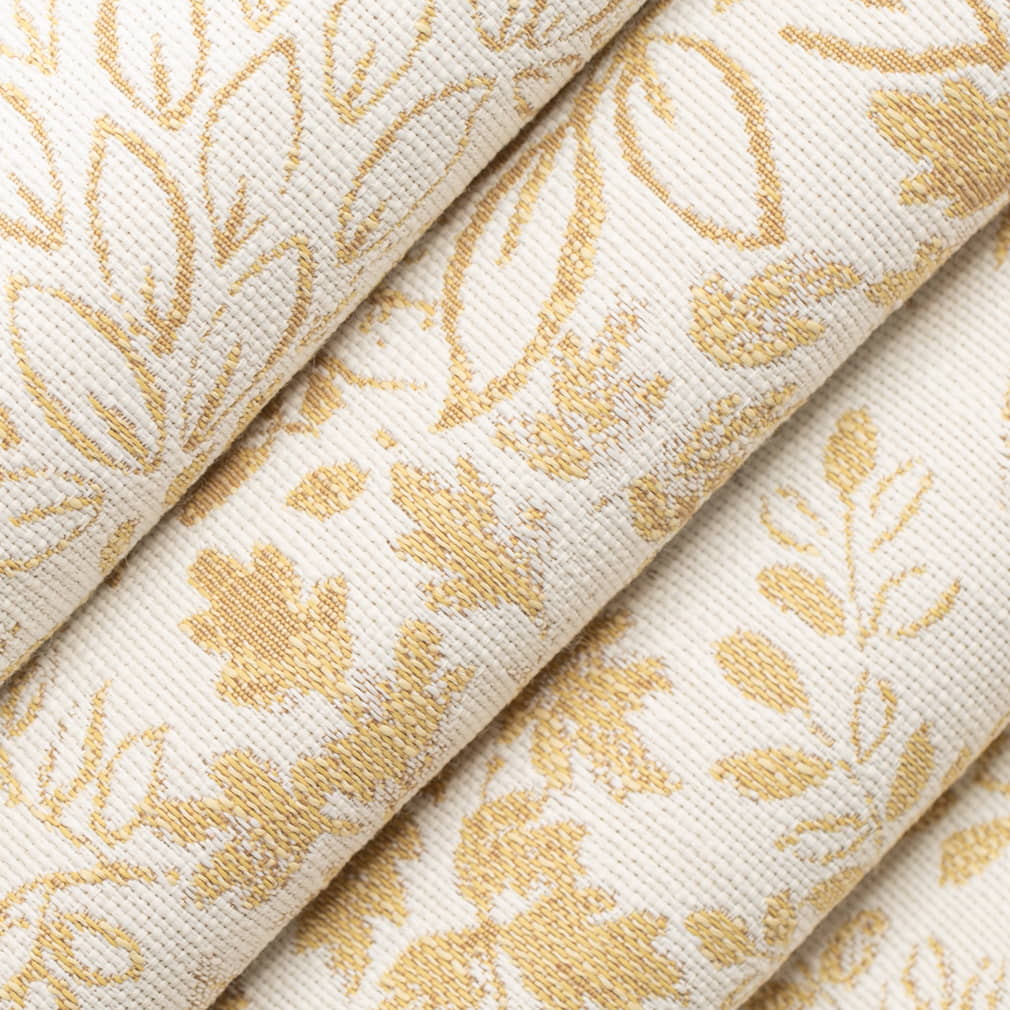 D4321 Leaves,Tropical & Botanical Sunshine Gold & Yellow Charlotte Fabrics