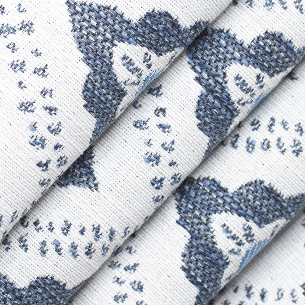 D4324 Abstract & Geometric,Diamonds Indigo Blue Charlotte Fabrics