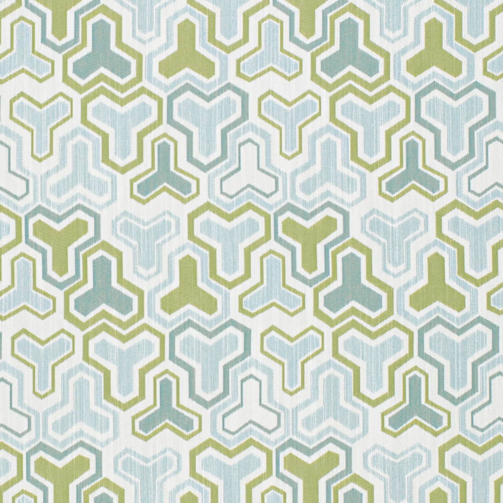 D4333 Abstract & Geometric Aqua & Teal,Green Charlotte Fabrics Woven Patterns