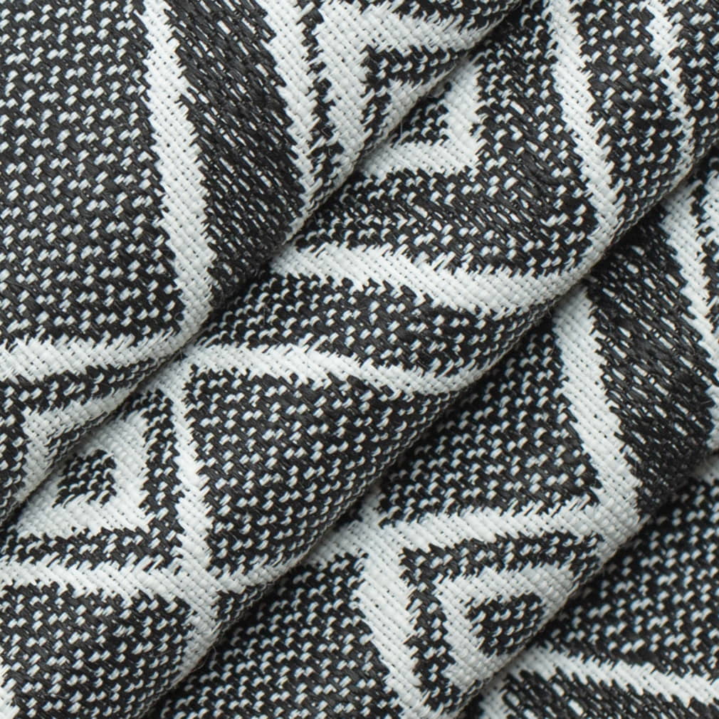 D4346 Abstract & Geometric,Diamonds Onyx Black Charlotte Fabrics