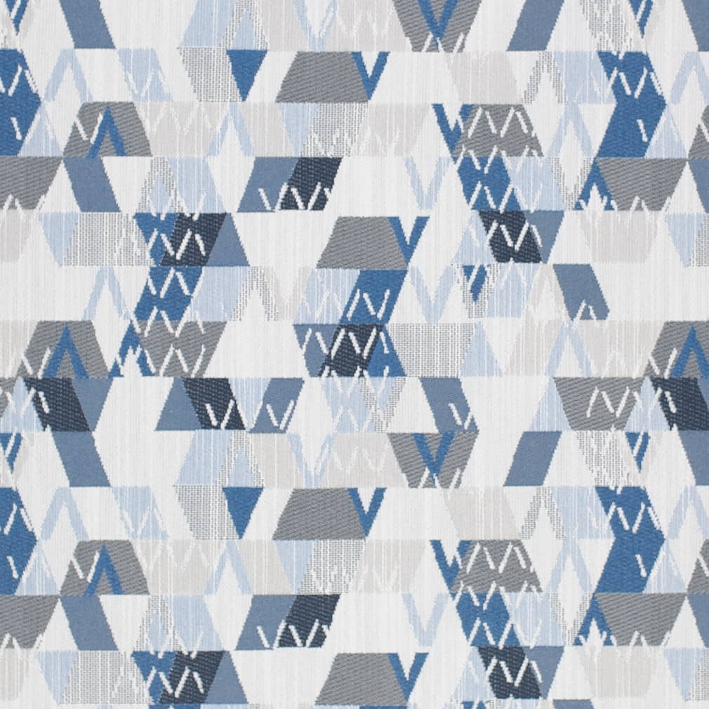 D4349 Abstract & Geometric Blue Charlotte Fabrics Woven Patterns