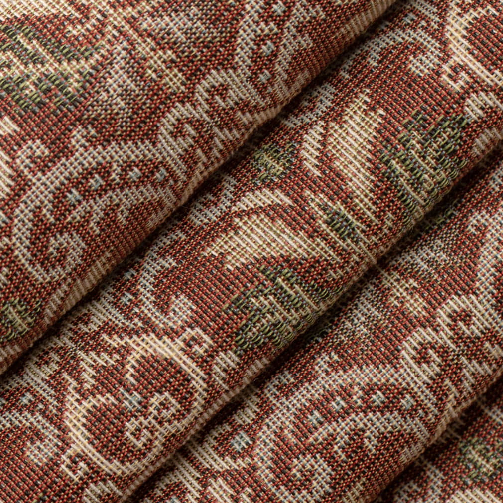 D4365 Abstract & Geometric,Damask Brick Orange & Rust,Red & Burgundy Charlotte Fabrics