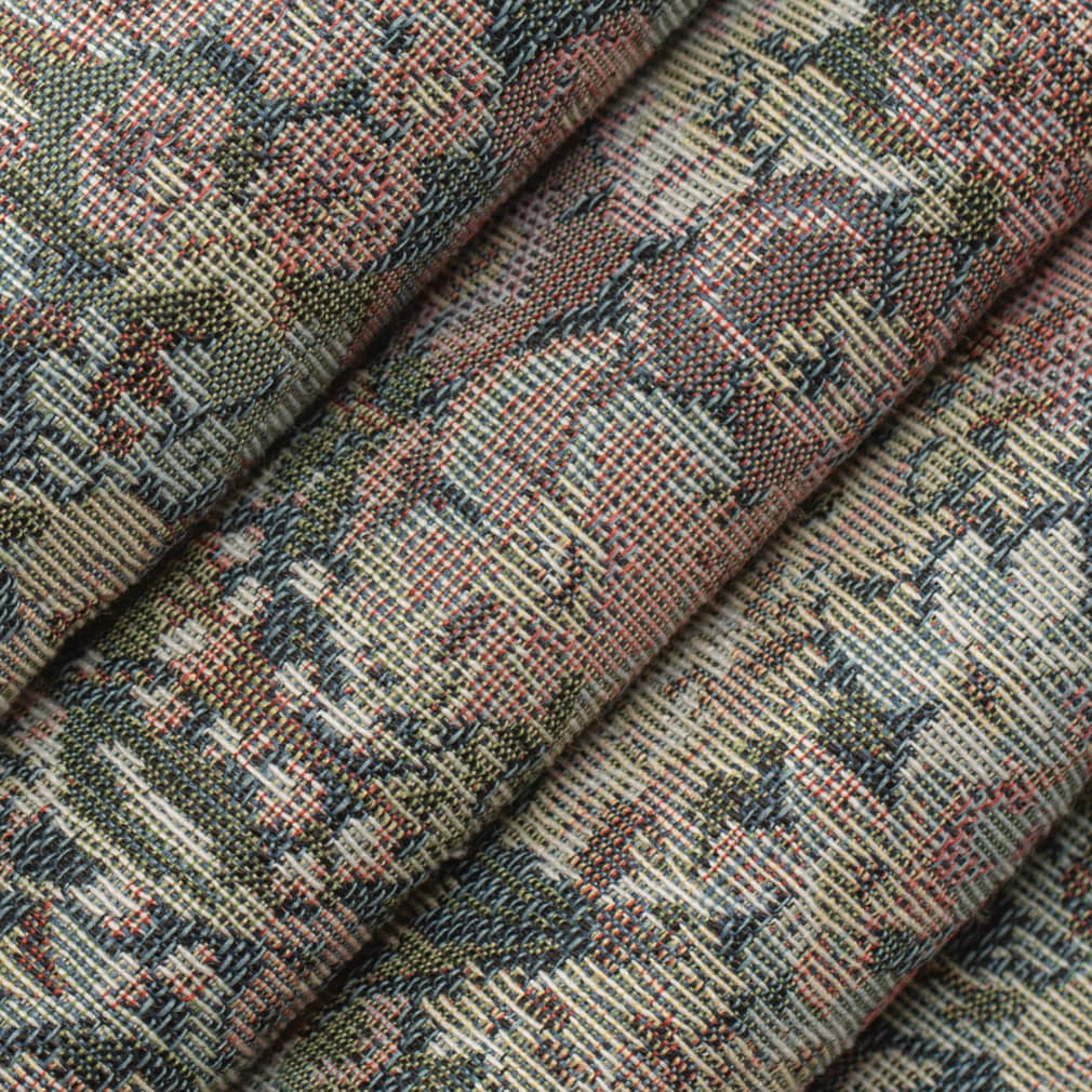 D4372 Floral Sapphire Blue,Green,Pink Charlotte Fabrics