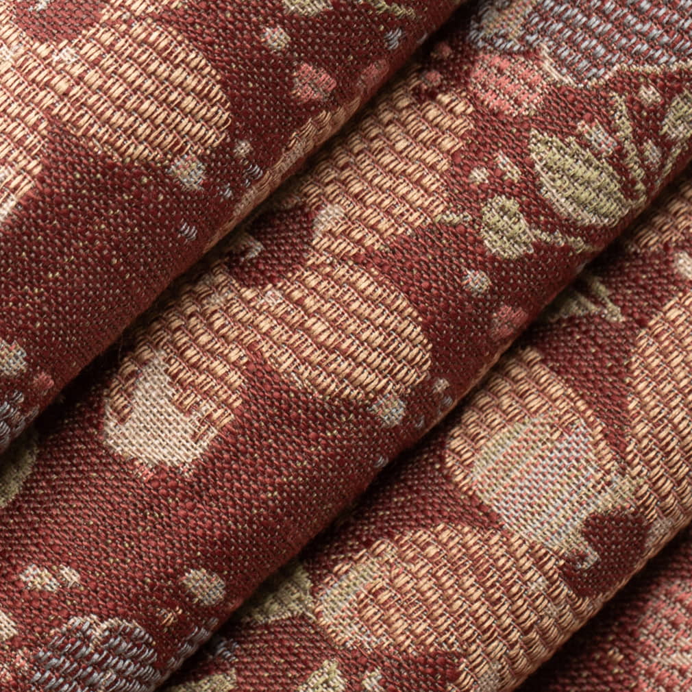 D4385 Floral Persimmon Orange & Rust,Red & Burgundy Charlotte Fabrics