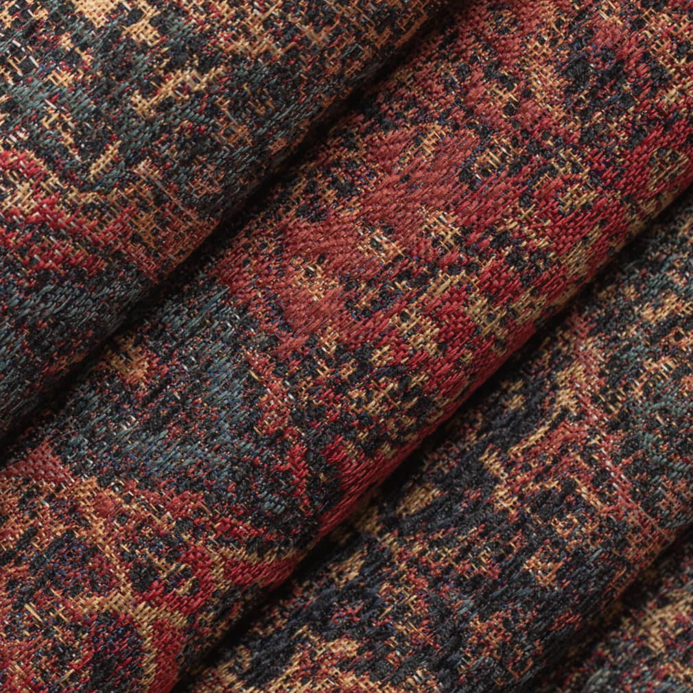 D4397 Abstract & Geometric,Damask,Global Jewel Blue,Coral & Peach Charlotte Fabrics