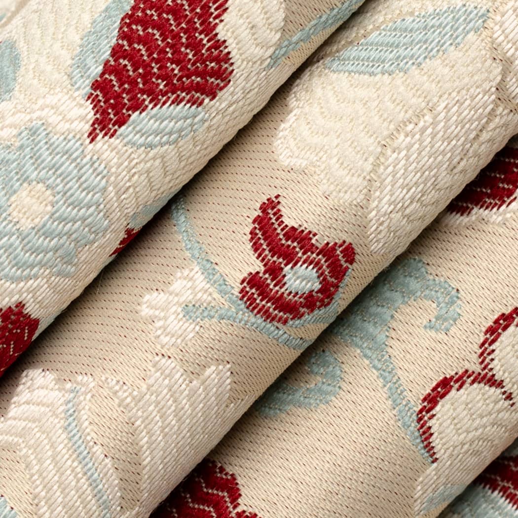 D4405 Floral Eve Cardinal Red & Burgundy Charlotte Fabrics