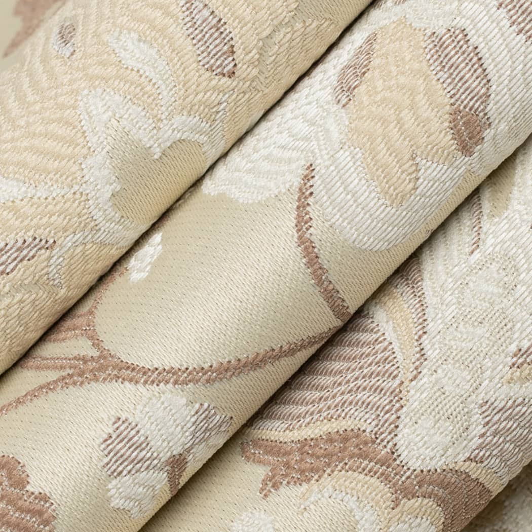 D4410 Floral Eve Oyster Beige & Taupe Charlotte Fabrics