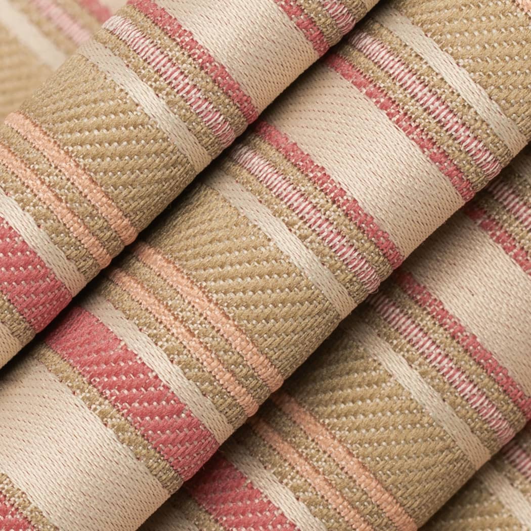 D4426 Stripe Celeste Coral Coral & Peach,Pink Charlotte Fabrics