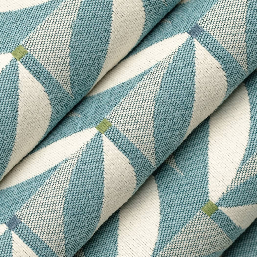 D4549 Abstract & Geometric Patio Pool Aqua & Teal Charlotte Fabrics