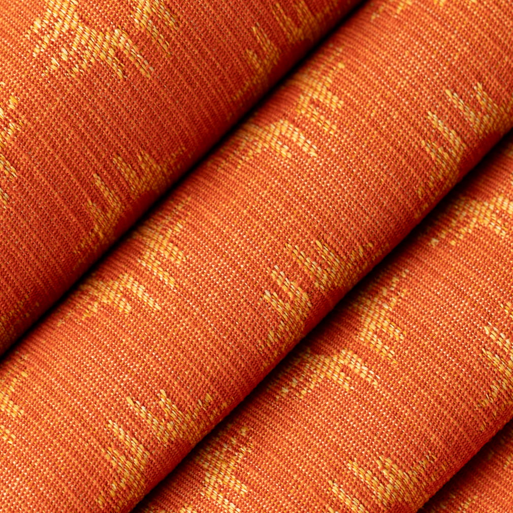 D4611 Abstract & Geometric Persimmon Orange & Rust Charlotte Fabrics