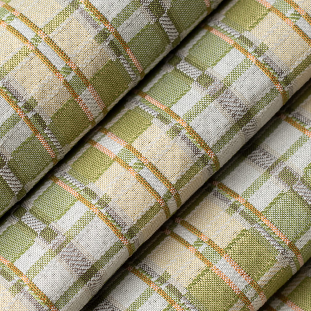 D4616 Plaid Artichoke Green Charlotte Fabrics