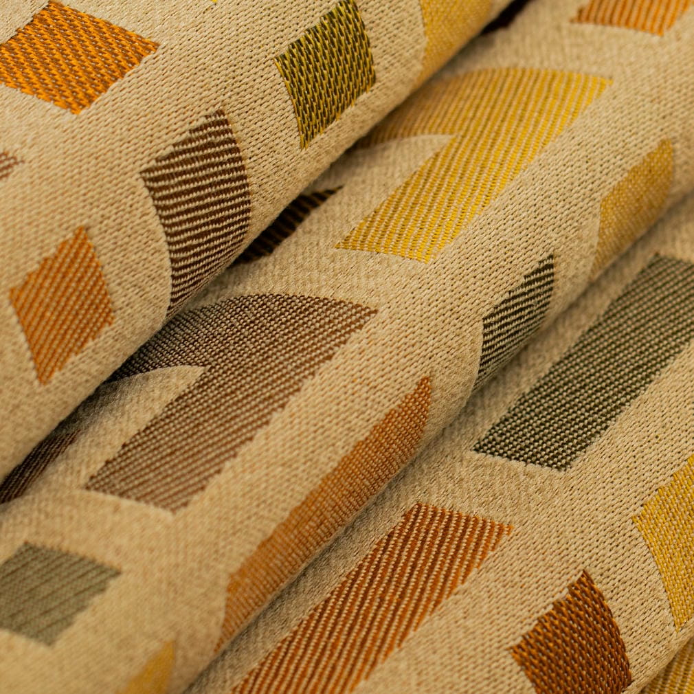D4636 Abstract & Geometric Mustard Gold & Yellow Charlotte Fabrics