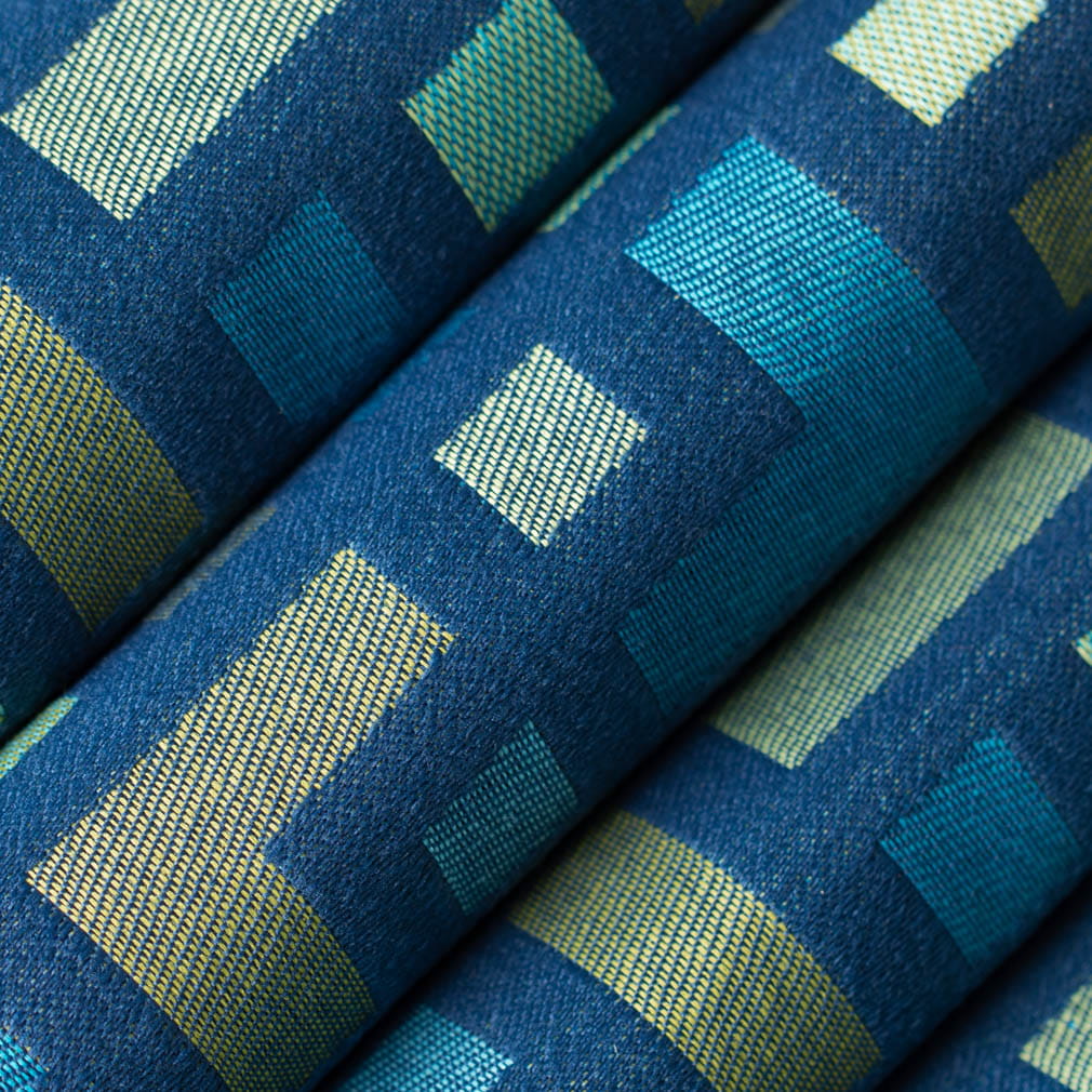 D4637 Abstract & Geometric Navy Aqua & Teal,Blue Charlotte Fabrics
