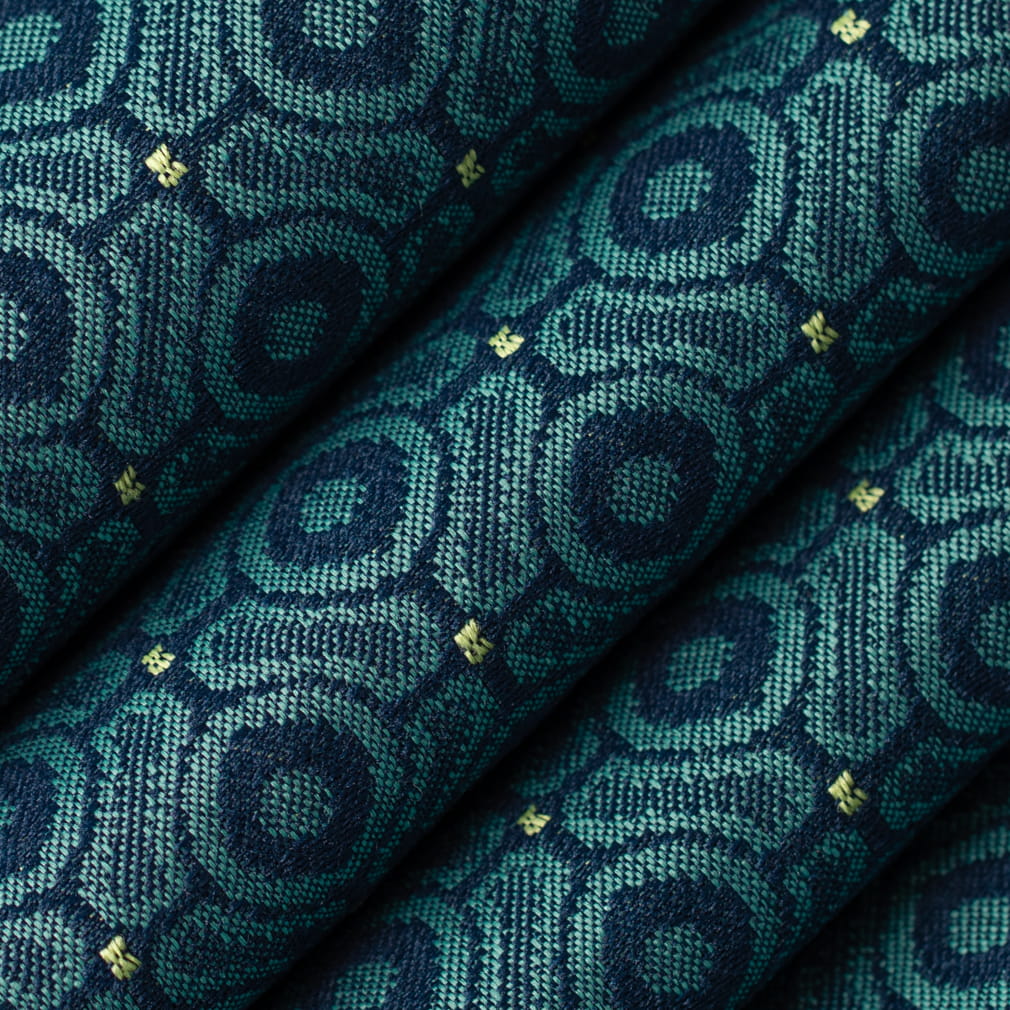 D4642 Abstract & Geometric,Small Scale Pacific Blue Charlotte Fabrics