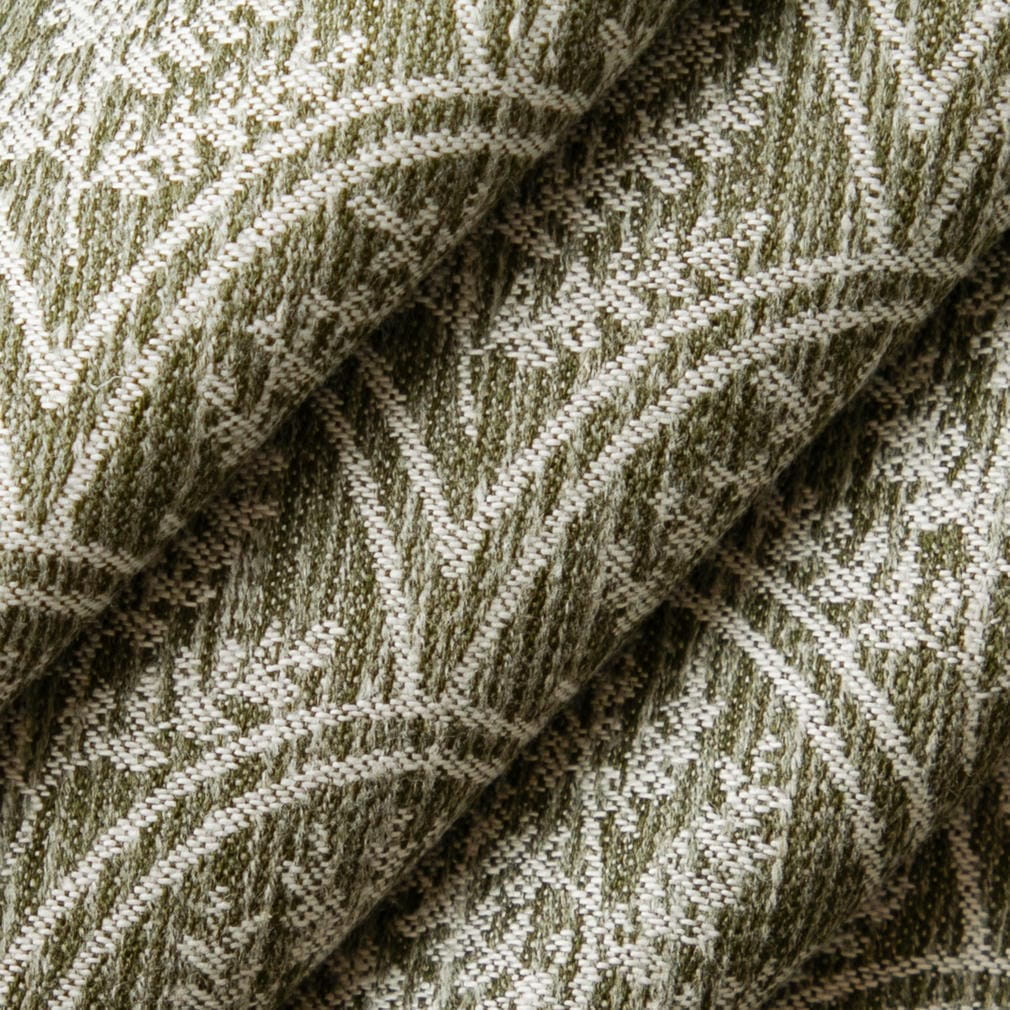 D4783 Abstract & Geometric,Leaves,Small Scale Trellis Fern Green Charlotte Fabrics