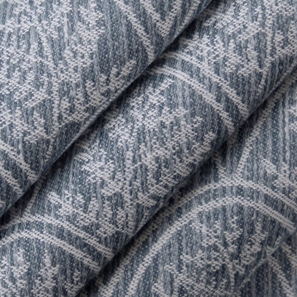 D4784 Abstract & Geometric,Leaves,Small Scale Trellis Sky Blue Charlotte Fabrics