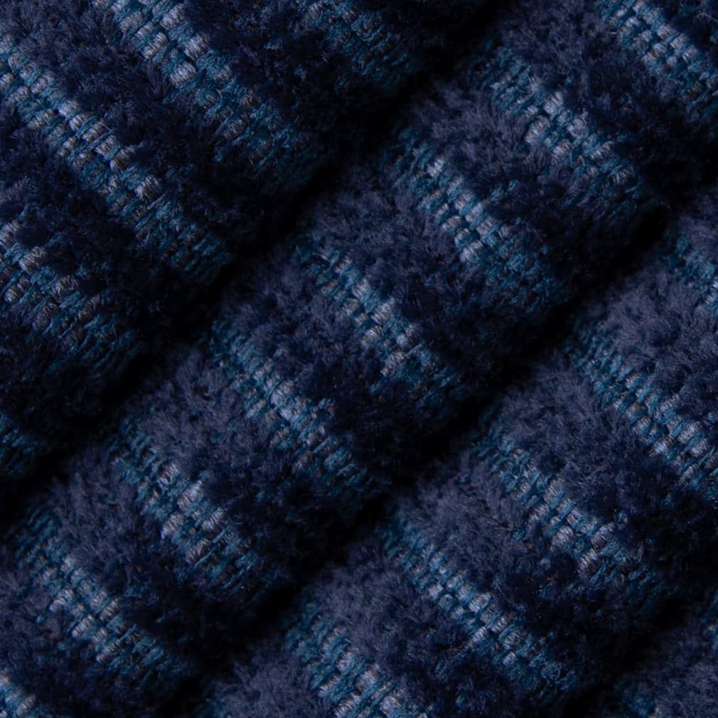 D4944 Corduroy,Small Scale,Stripe Blueberry Blue Charlotte Fabrics