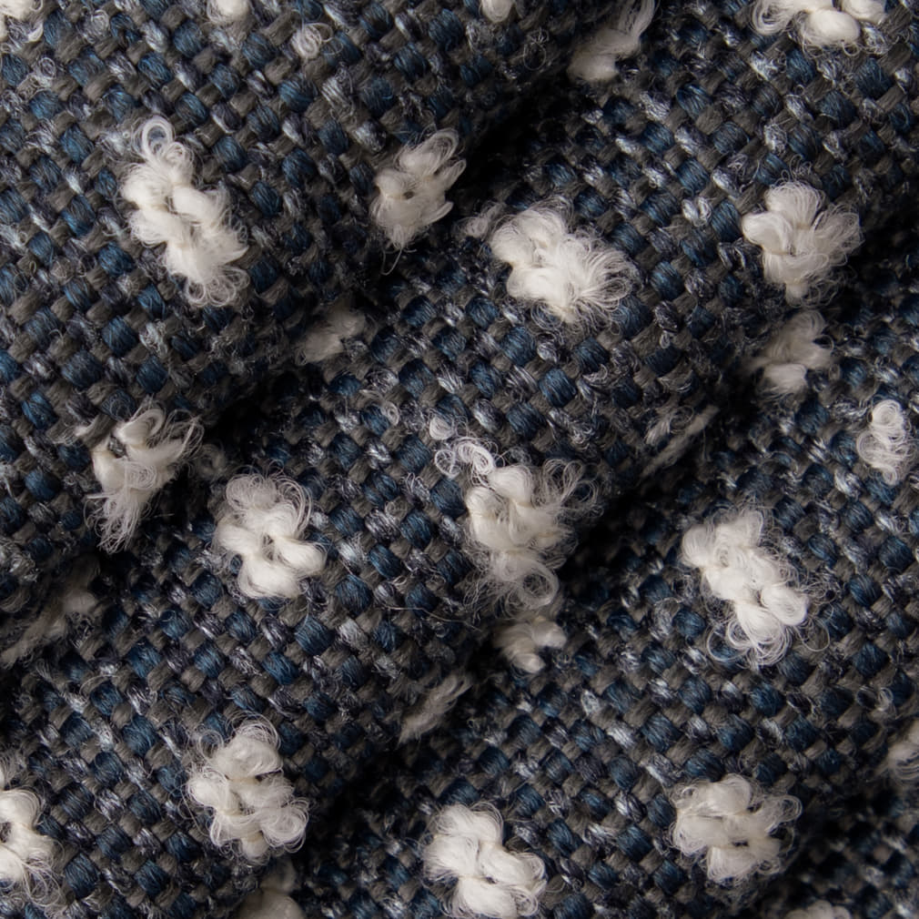 D4974 Abstract & Geometric,Small Scale Admiral Blue Charlotte Fabrics