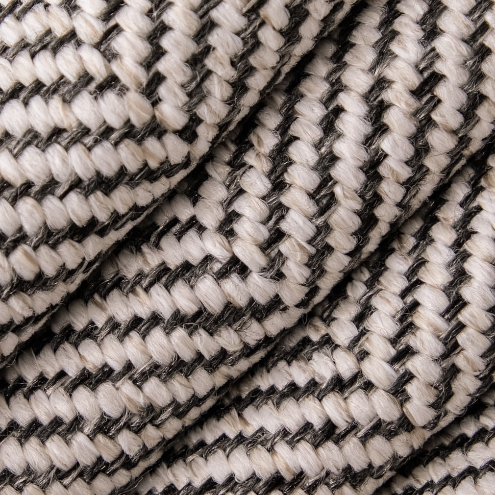 D5018 Herringbone & Chevron Smoke Grey & Silver Charlotte Fabrics
