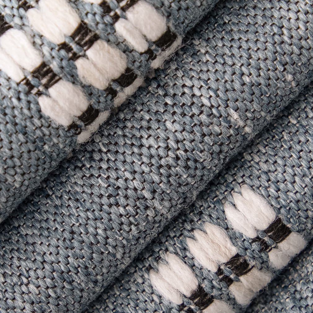 D5032 Abstract & Geometric Atlantic Blue Charlotte Fabrics