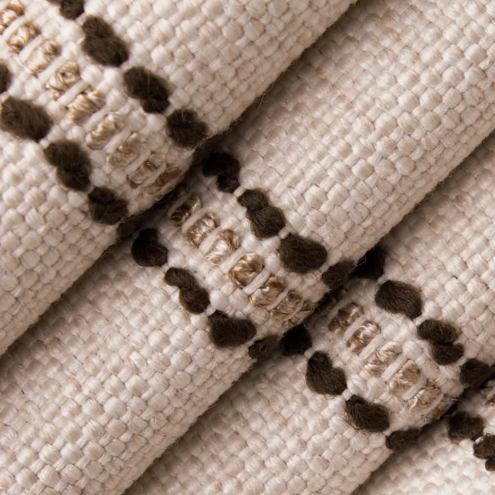 D5085 Stripe Umber Brown Charlotte Fabrics