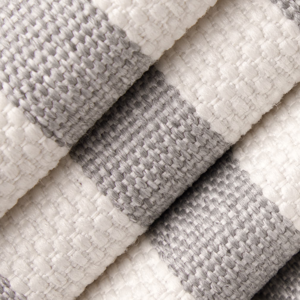 D5098 Stripe Fog Grey & Silver Charlotte Fabrics