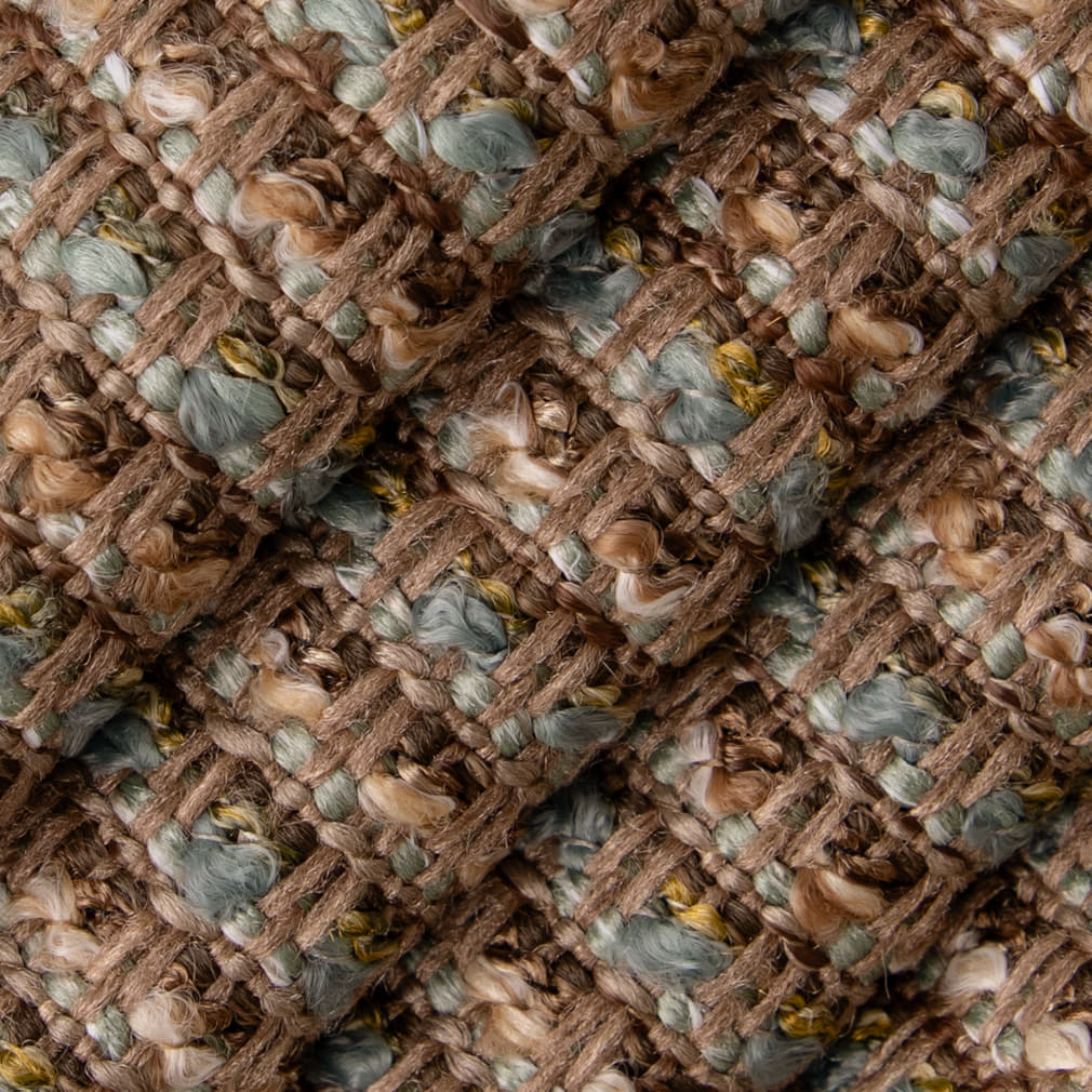 D5126 Plain & Solid Horizon Aqua & Teal,Brown Charlotte Fabrics