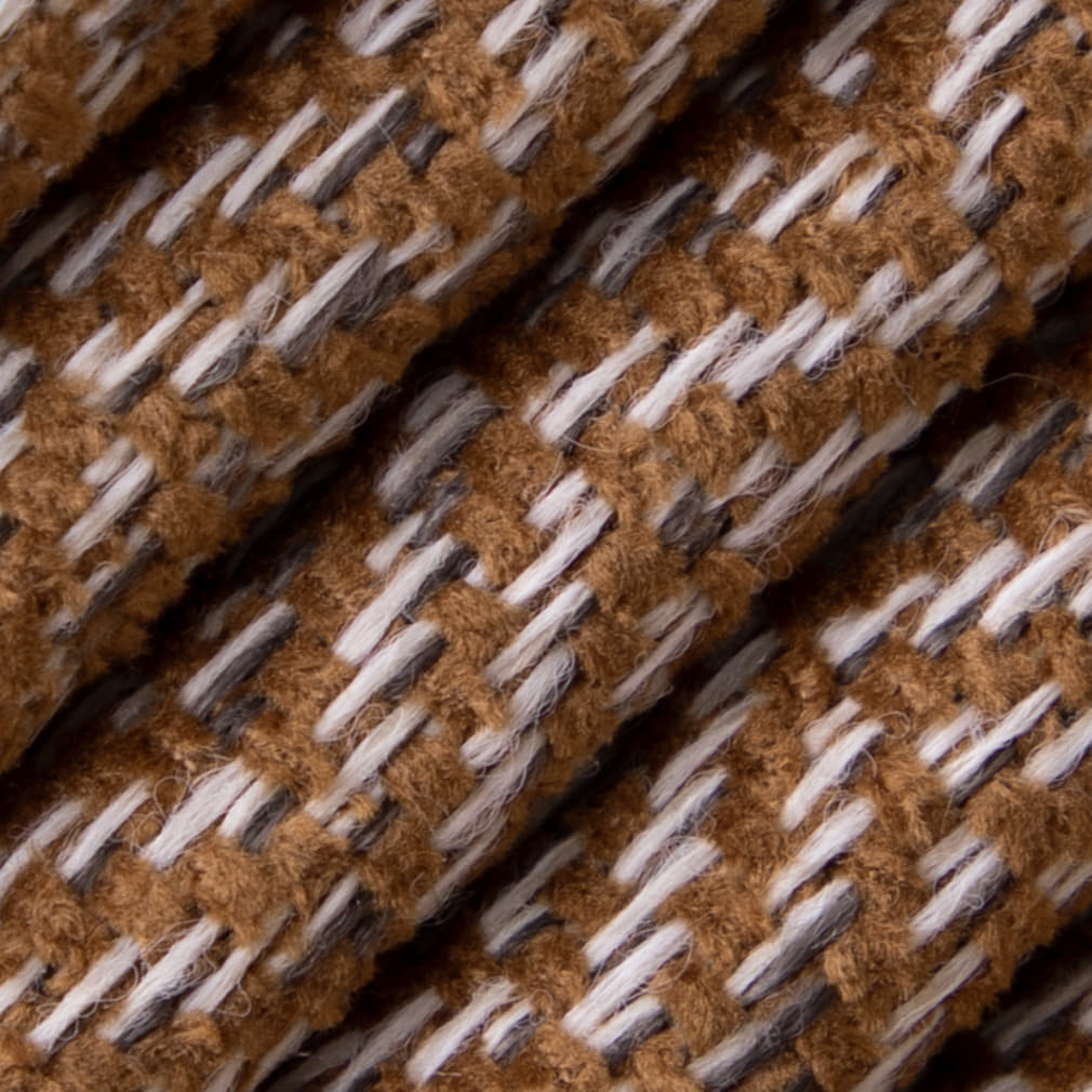 D5138 Herringbone & Chevron Chestnut Brown Charlotte Fabrics