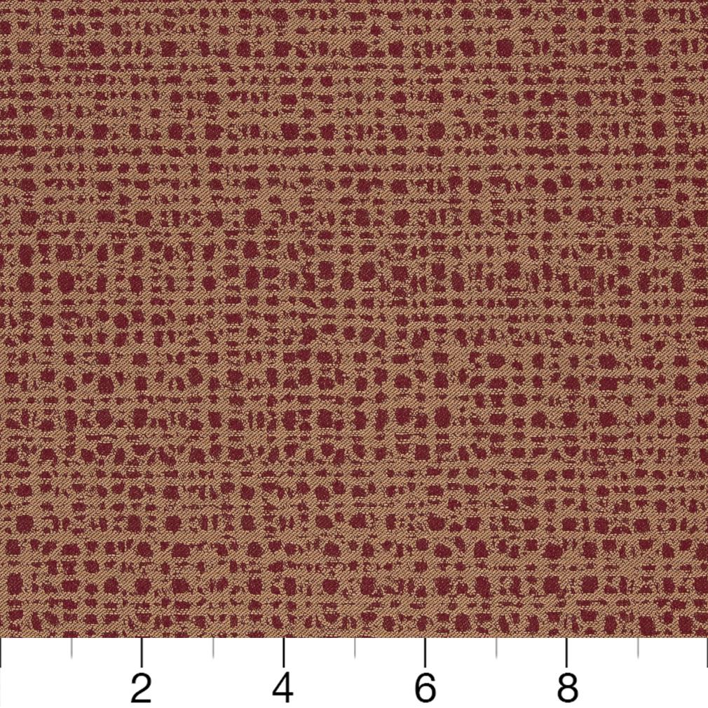 D887 Small Scale Crosshatch/Spice Red & Burgundy Charlotte Fabrics