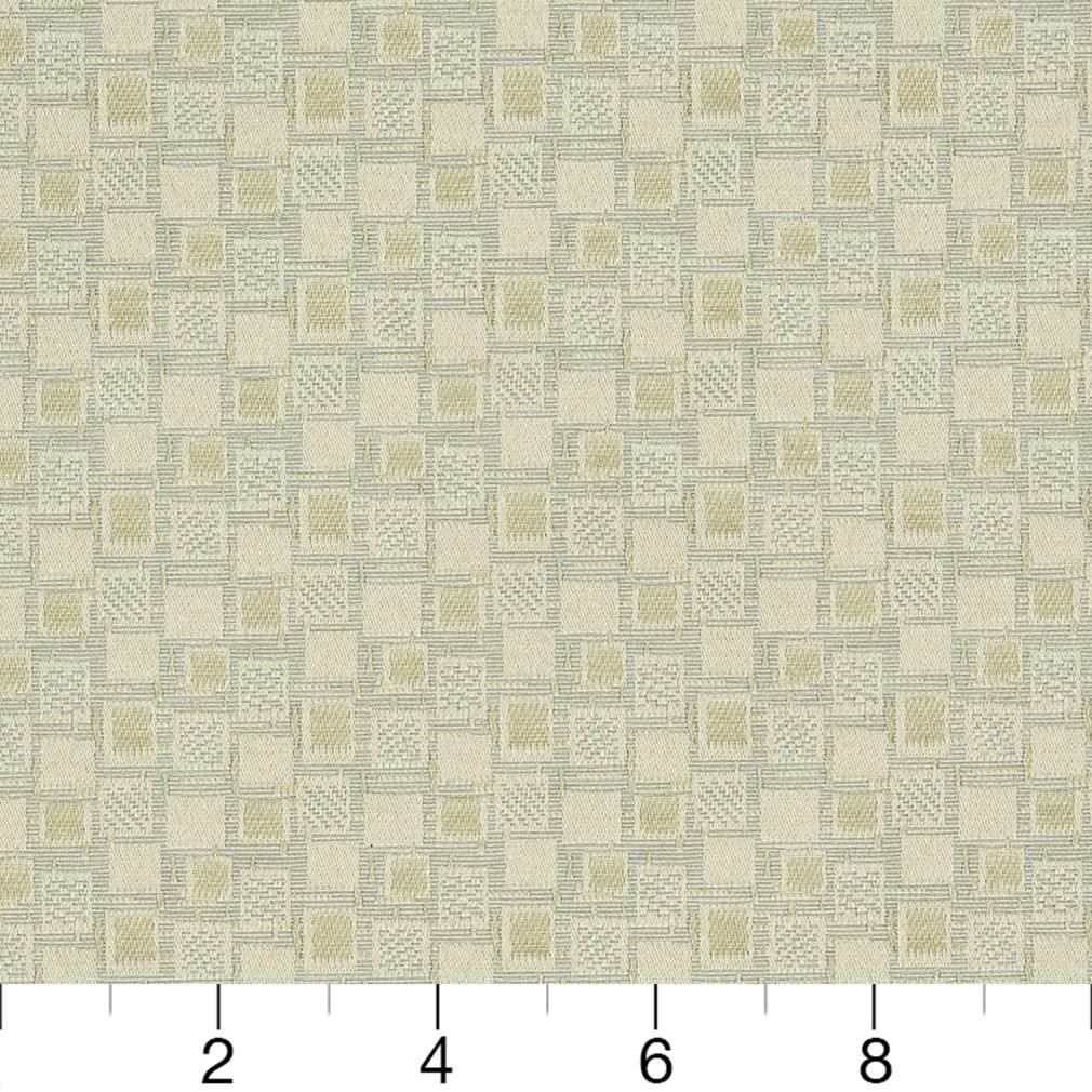 D922 Abstract & Geometric,Small Scale Squares/Buff Green Charlotte Fabrics