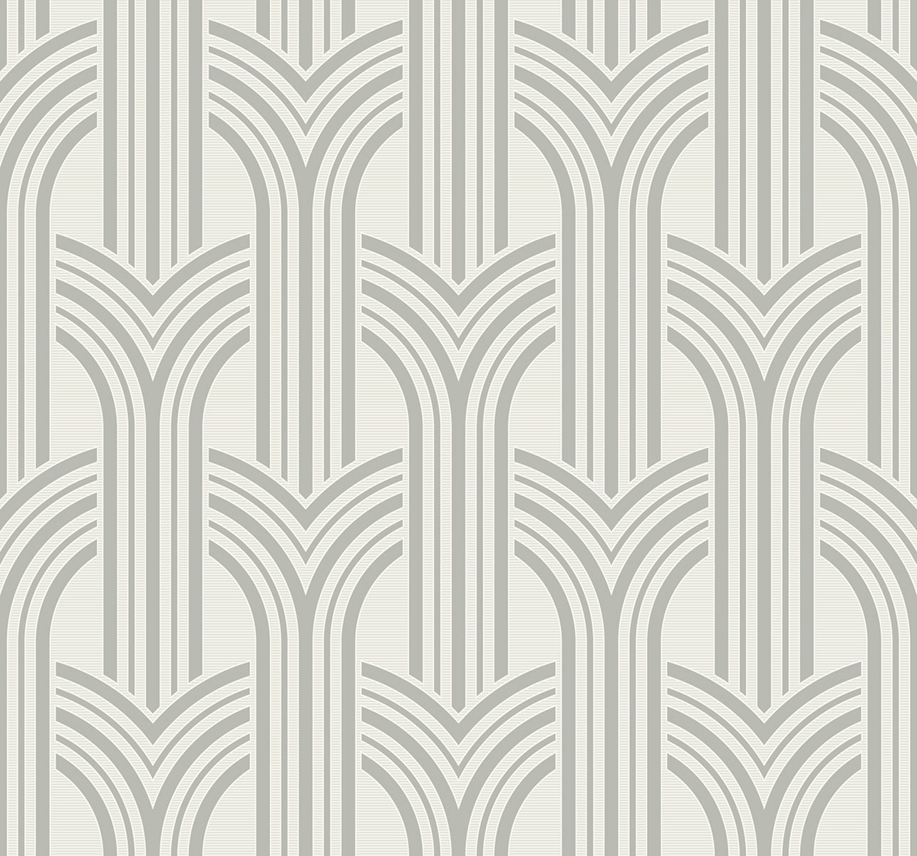 DC61307 Collins & Company Deco 2 Wallpaper Broadway Arches Chrome