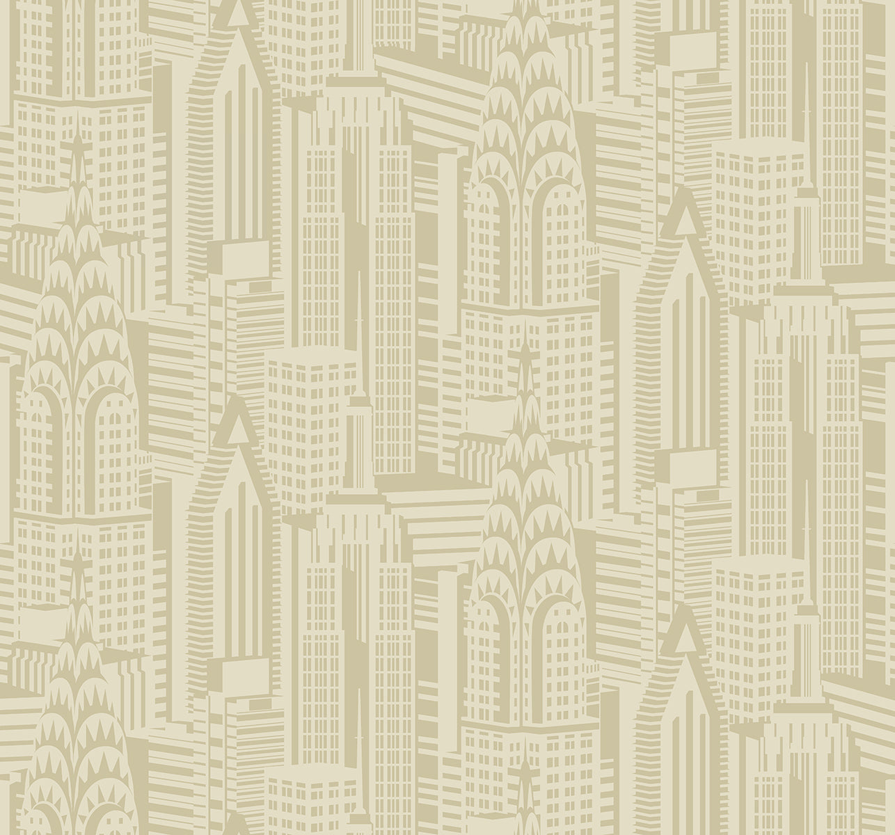 DC61503 Collins & Company Deco 2 Wallpaper Manhattan Skyline Aurum