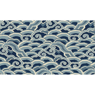 DECOWAVES-516 DECOWAVES ULTRAMARINE KRAVET BASICS Fabrics Drapery Upholstery