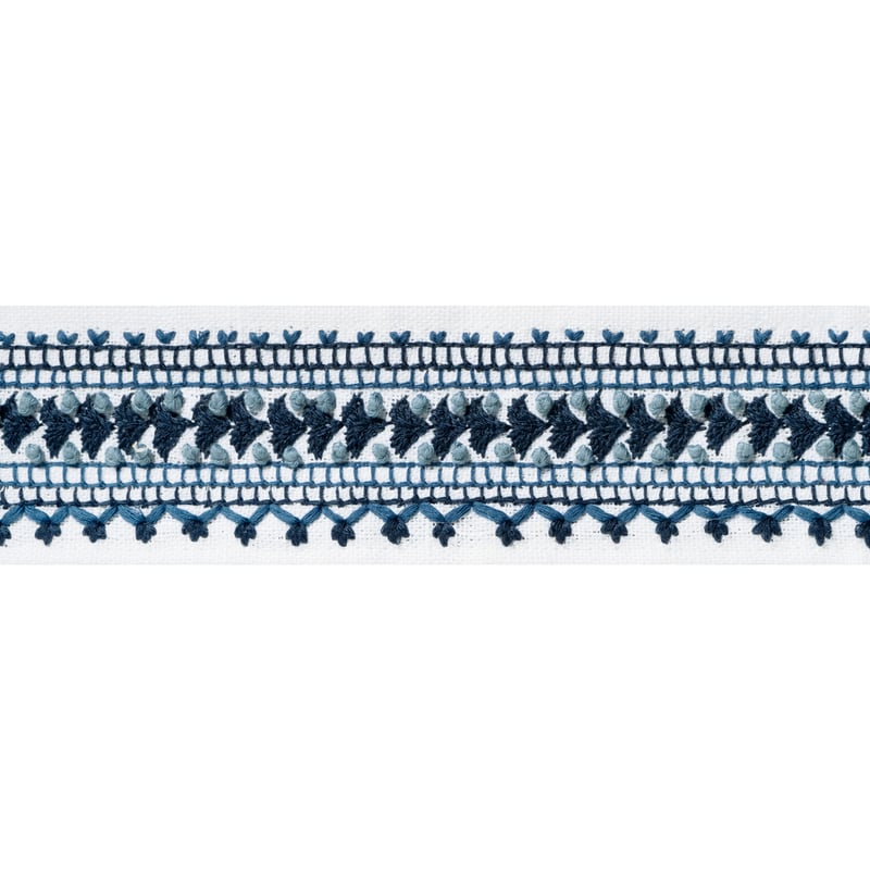 E12114 Thibaut Navy Fabric