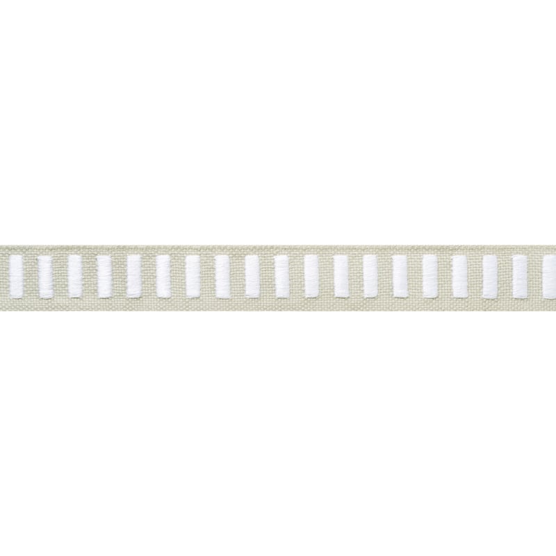 E12135 Thibaut White on Linen Fabric