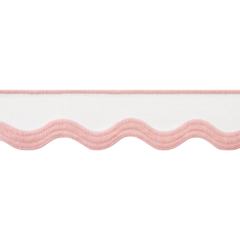 E12329 Thibaut Blush on White Fabric