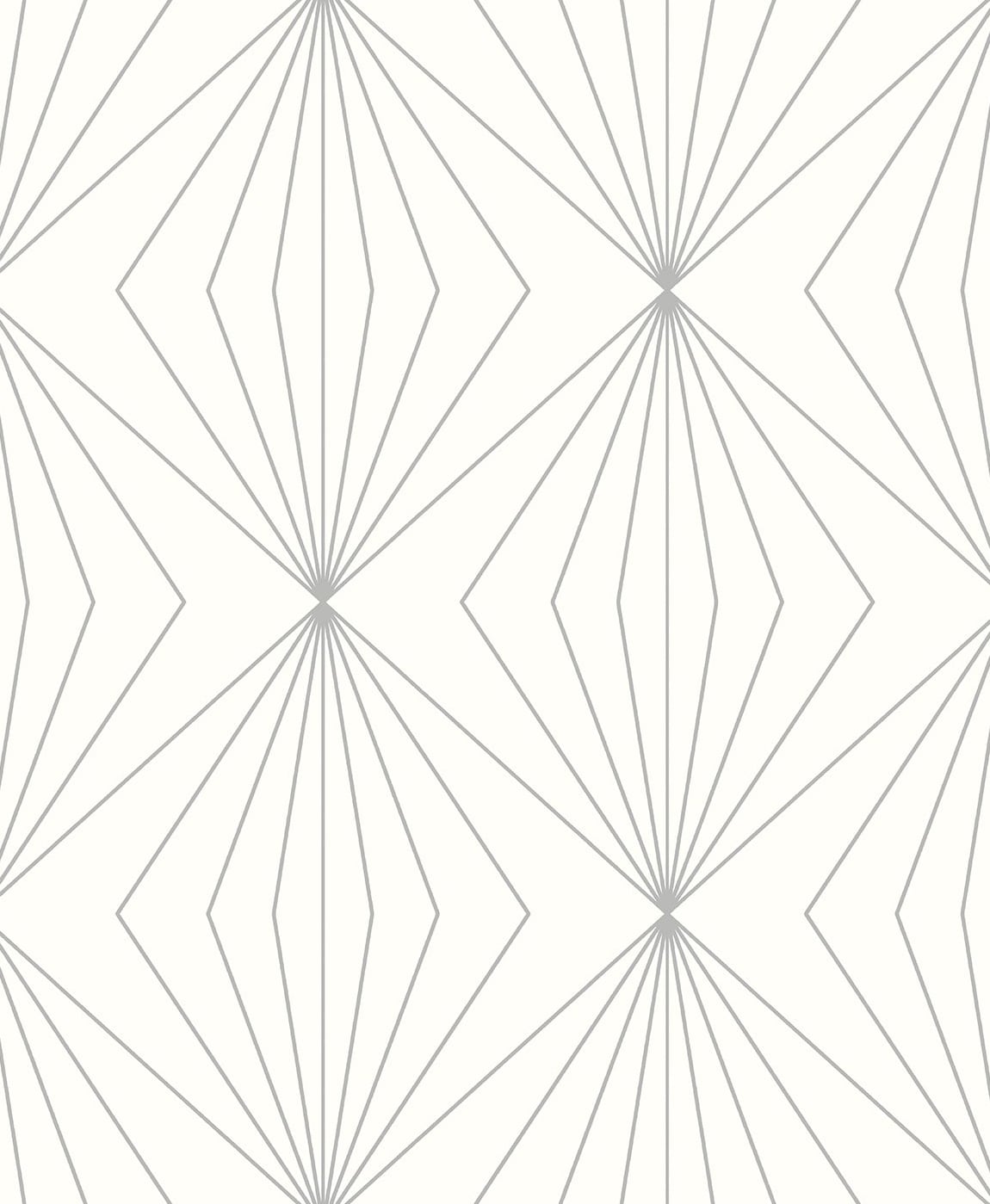 ET11508 Etten Studios Etten Studios Online Wallpaper Diamond Vector Metallic Silver & Eggshell