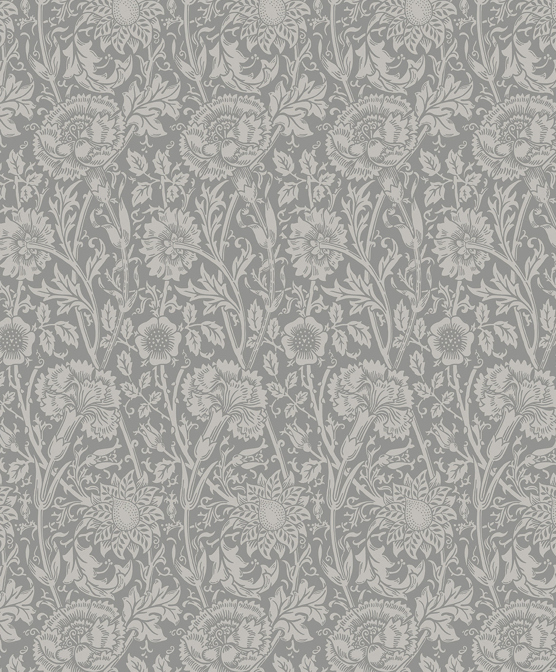 ET12507 Etten Studios Legacy Prints Wallpaper Tonal Floral Trail Argos Grey