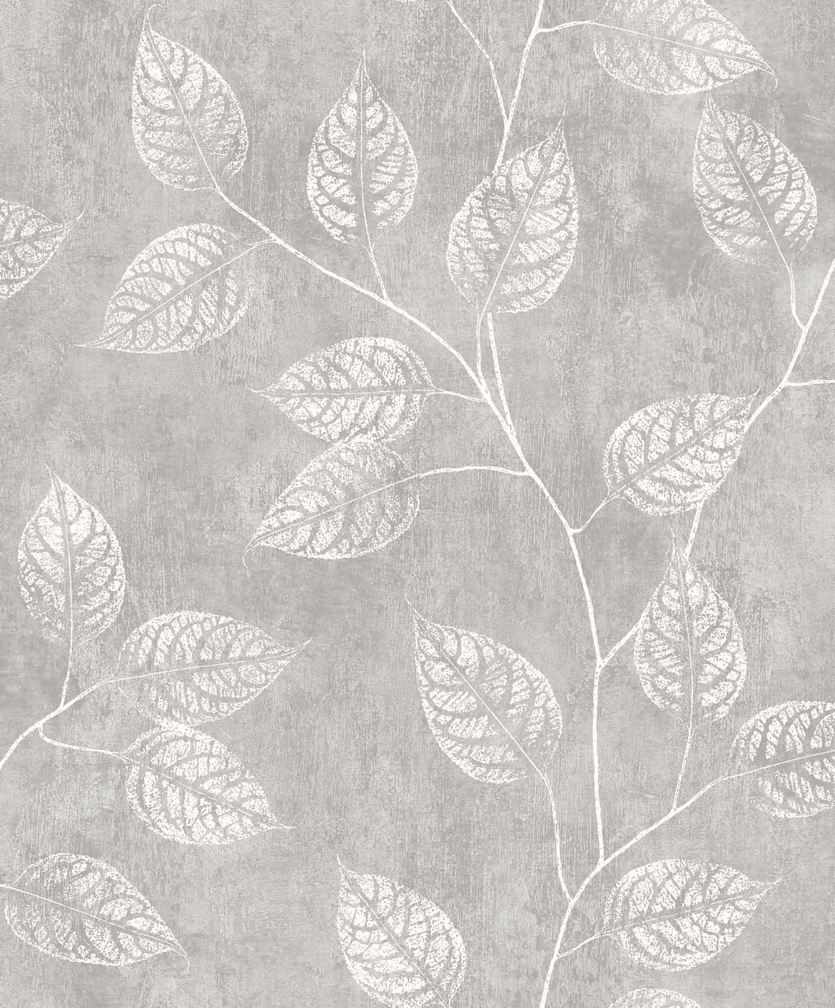 EW10808 Seabrook Designs White Heron Wallpaper Branch Trail Silhouette Slate
