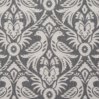 F0737/03-CAC HAREWOOD CHARCOAL CLARKE AND CLARKE Fabrics Drapery Upholstery