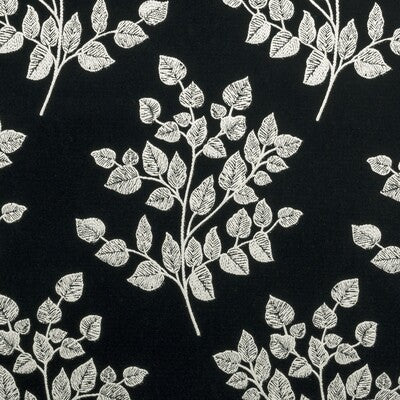 F0909/01-CAC BW1036 BLACK/WHITE CLARKE AND CLARKE Fabrics Drapery Upholstery